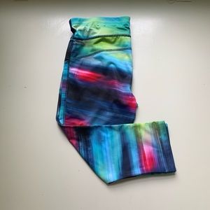 Multi-color Running Capris